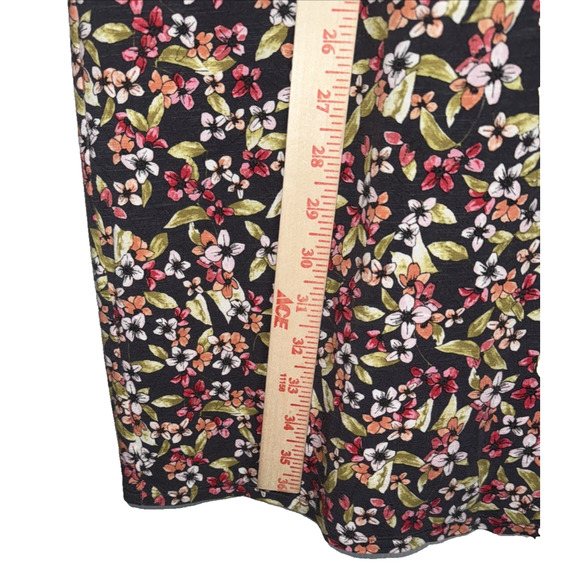 J. Jill Sz XS Maxi Dress Floral Print Flowy Short Sleeve Casual Relaxed - Picture 9 of 12